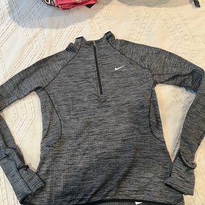 Nike Dri-FIT Textured Gray Top